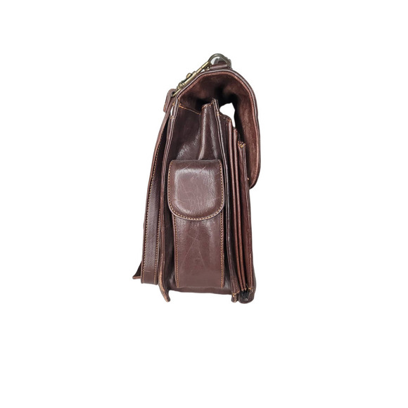 Trelke 100% Genuine Leather Briefcase with a shoulder strap - Picture 3 of 9